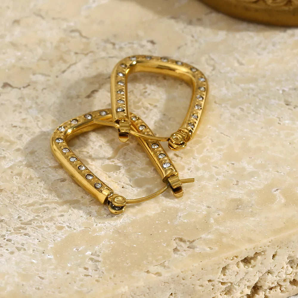 Fortuna 18K Gold-Plated Geometric Earrings