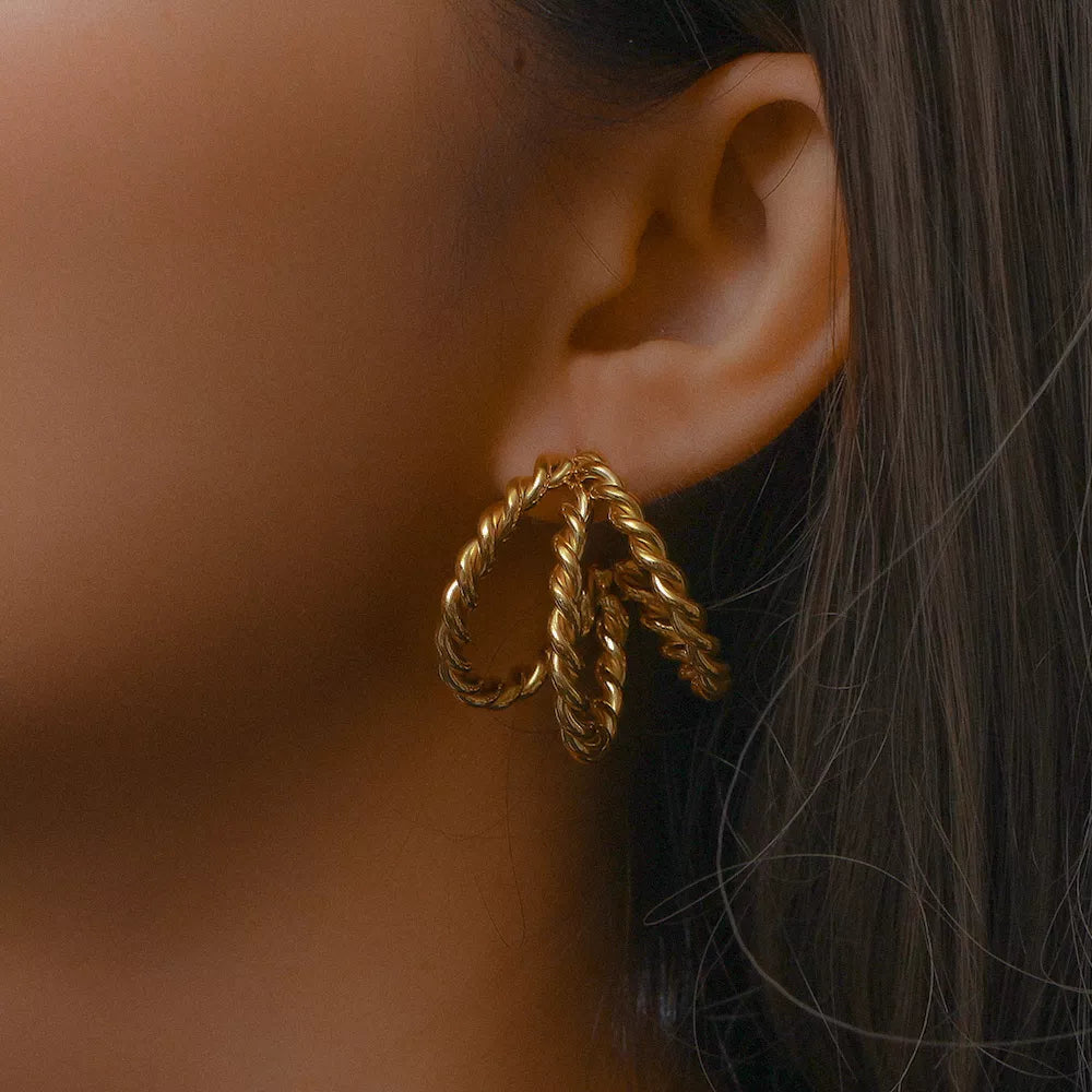 Mimi 18K Gold-Plated Earrings