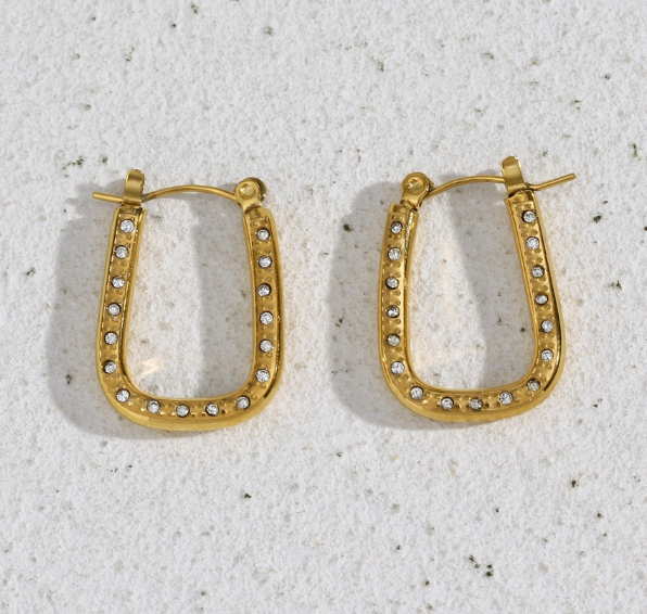 Fortuna 18K Gold-Plated Geometric Earrings