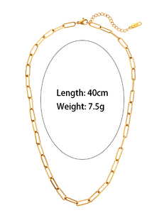 Devi Minimalist Paperclip Necklace