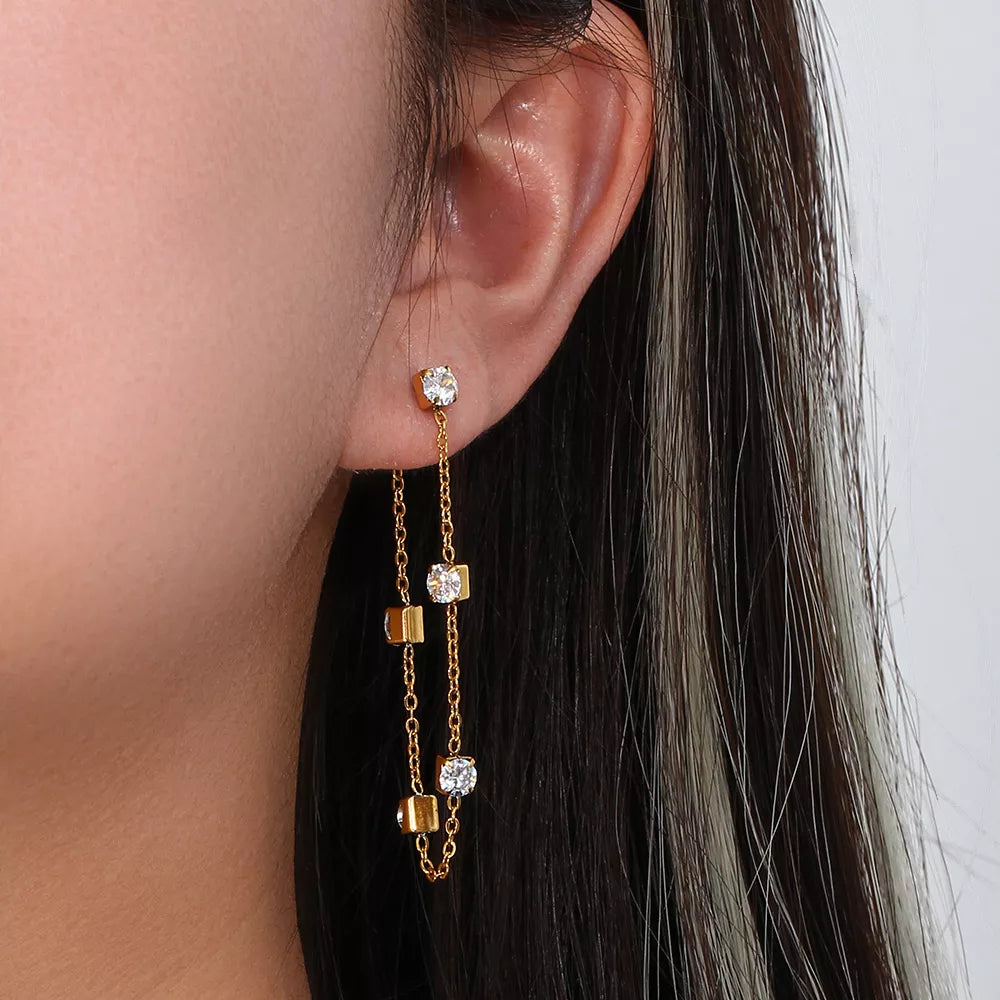 Celeste 18K Gold-Plated Earrings