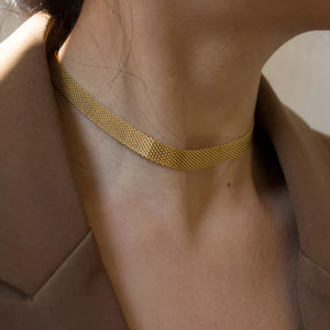 Cybele 18K Gold-Plated Mesh Necklace