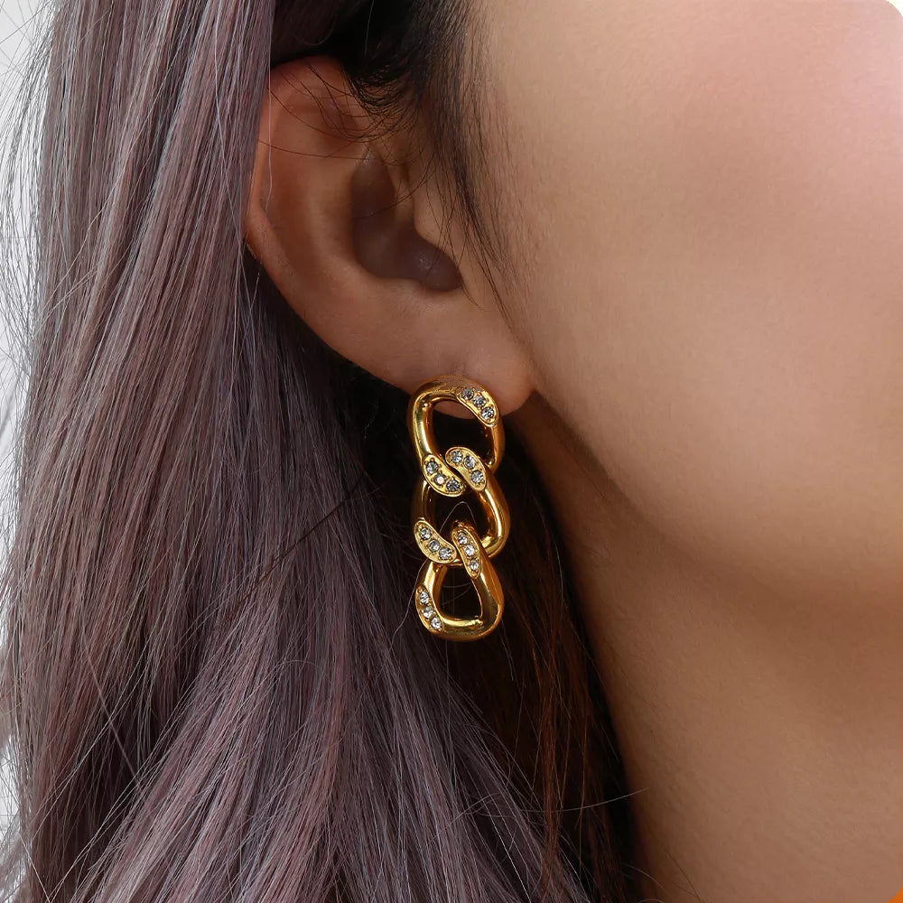 Elsie 18K Gold-Plated Earrings
