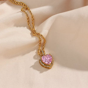 Brenda 18K Gold-Plated Heart Necklace