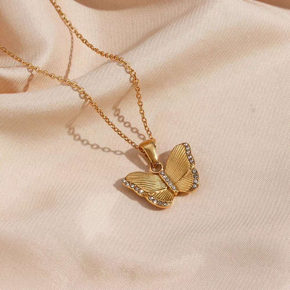 Calypso 18K Gold-Plated Butterfly Necklace