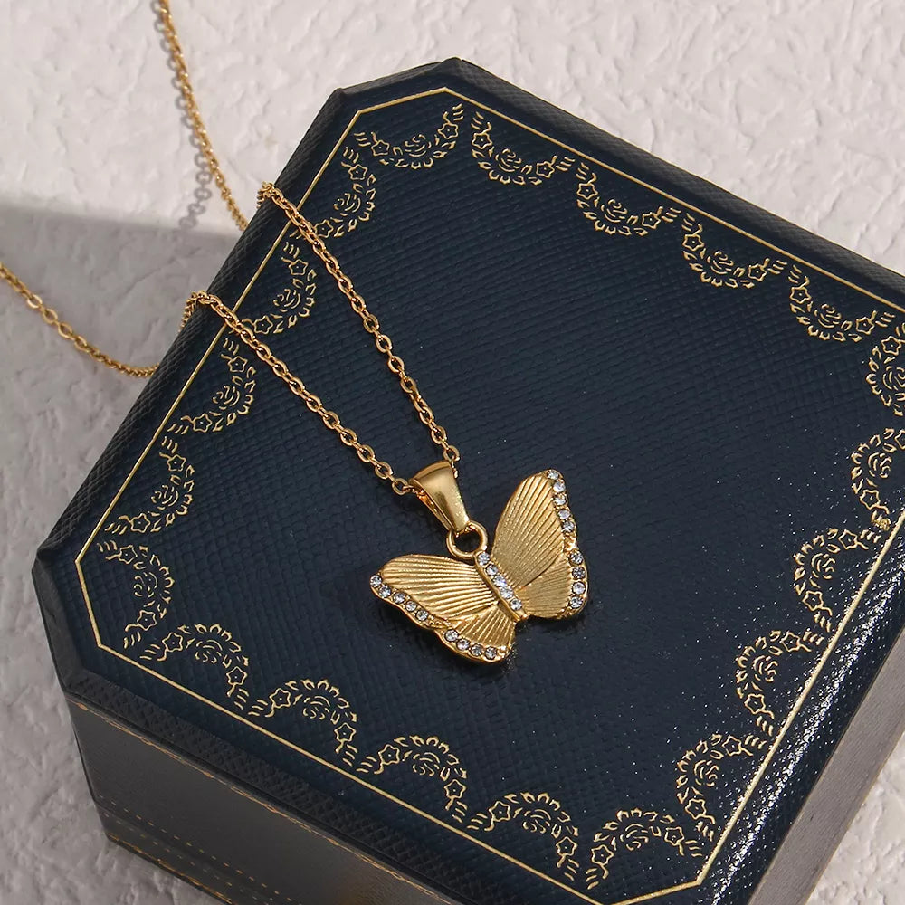 Calypso 18K Gold-Plated Butterfly Necklace
