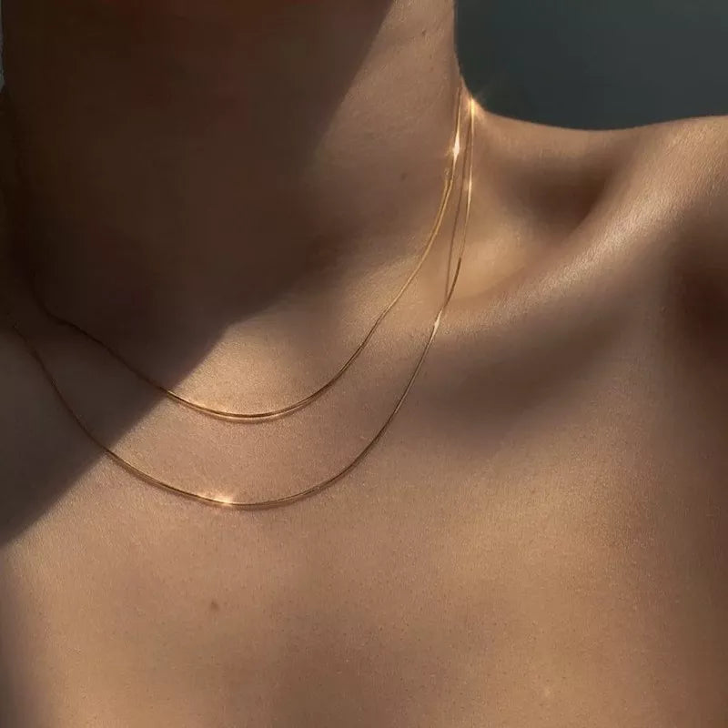 Aura Double Rope 18K Gold-Plated Necklace