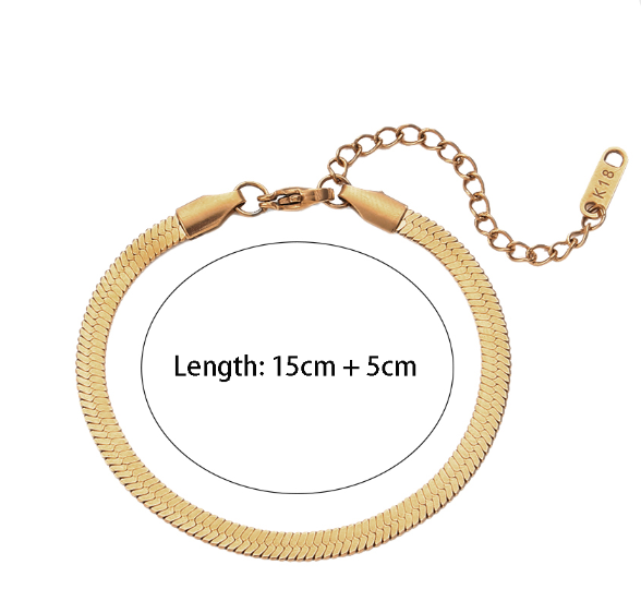 Gold plated 2025 herringbone chain