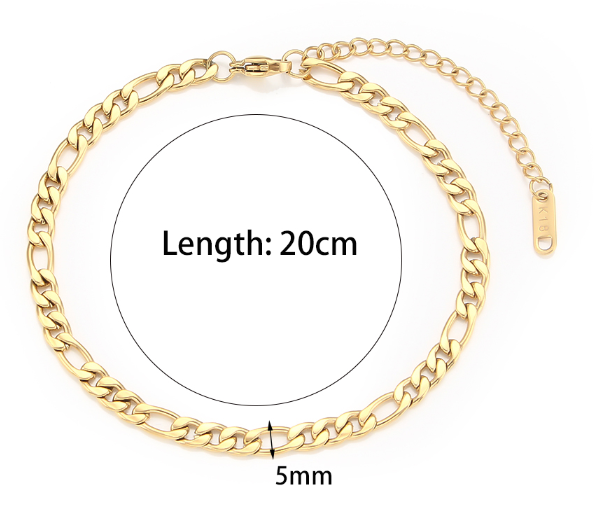 Rachel 18K Gold-Plated Chain Bracelet – Venus Rising™ Jewelry