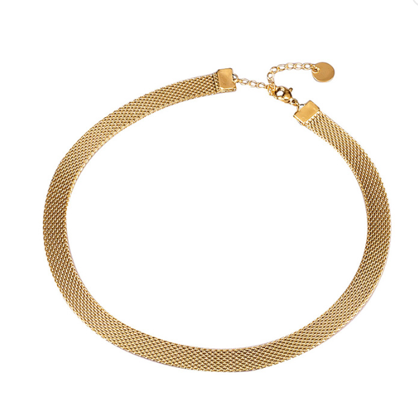 Cybele 18K Gold-Plated Mesh Necklace