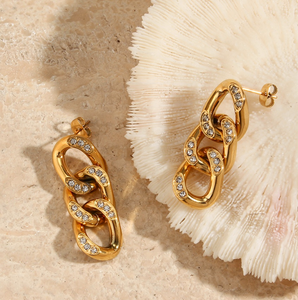 Elsie 18K Gold-Plated Earrings